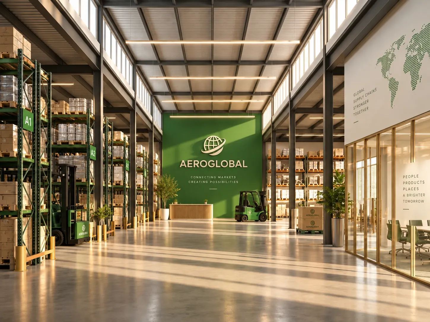 AeroGlobal modern warehouse and export distribution center